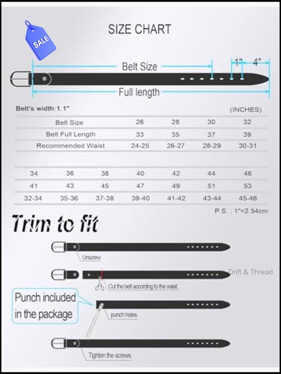 Full Grain Leather Belt 1.1\